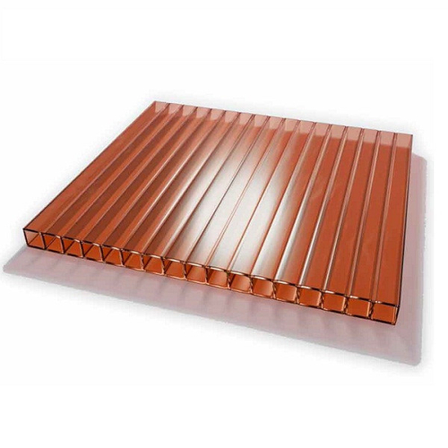 Поликарбонат сотовый Wöggel коричневый 10 мм 2,1х6 м