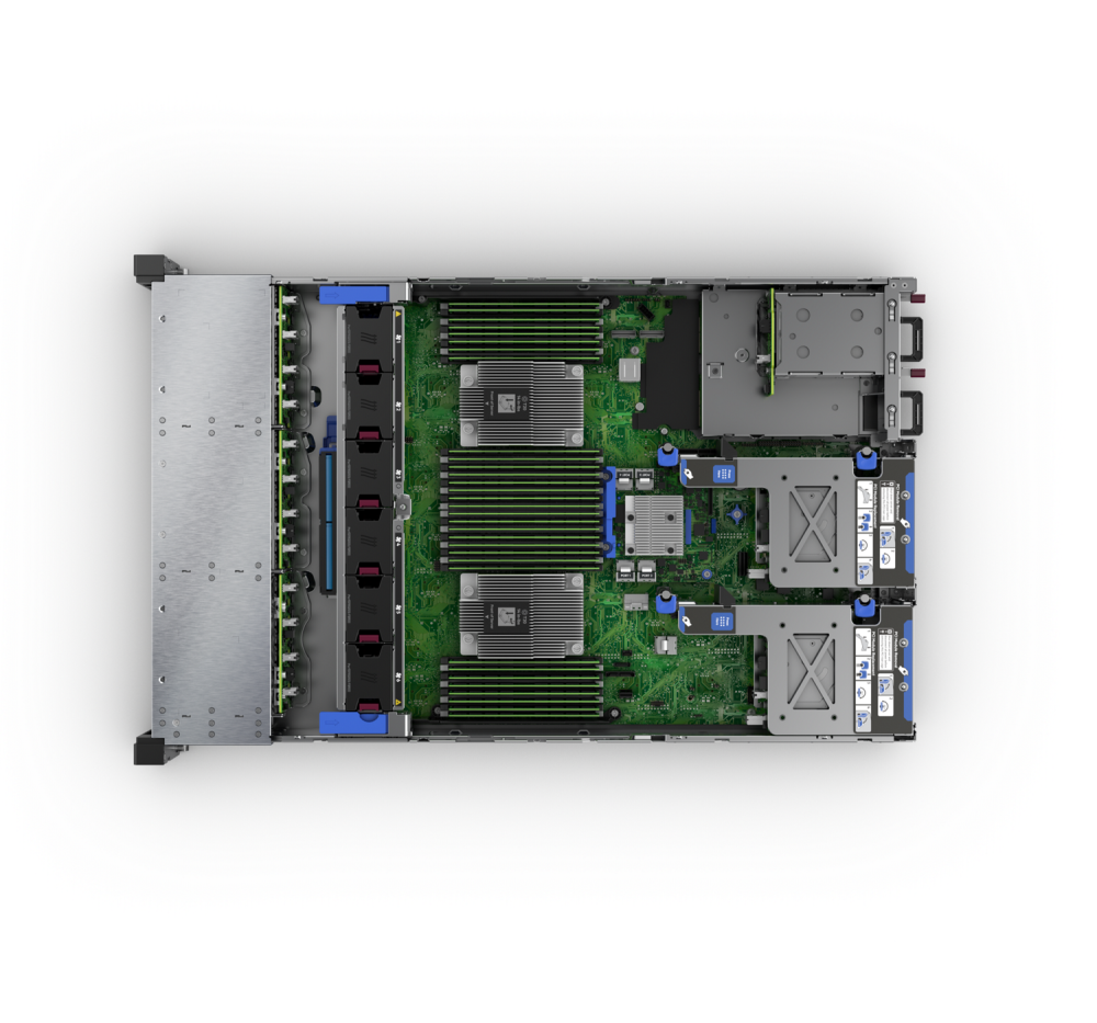 Стоечный сервер - HP Enterprise ProLiant DL385  Gen10 Plus, 2U, 24x 2.5“, 1x EPYC[7702] 64 Cores, 32Gb, P07597-B21