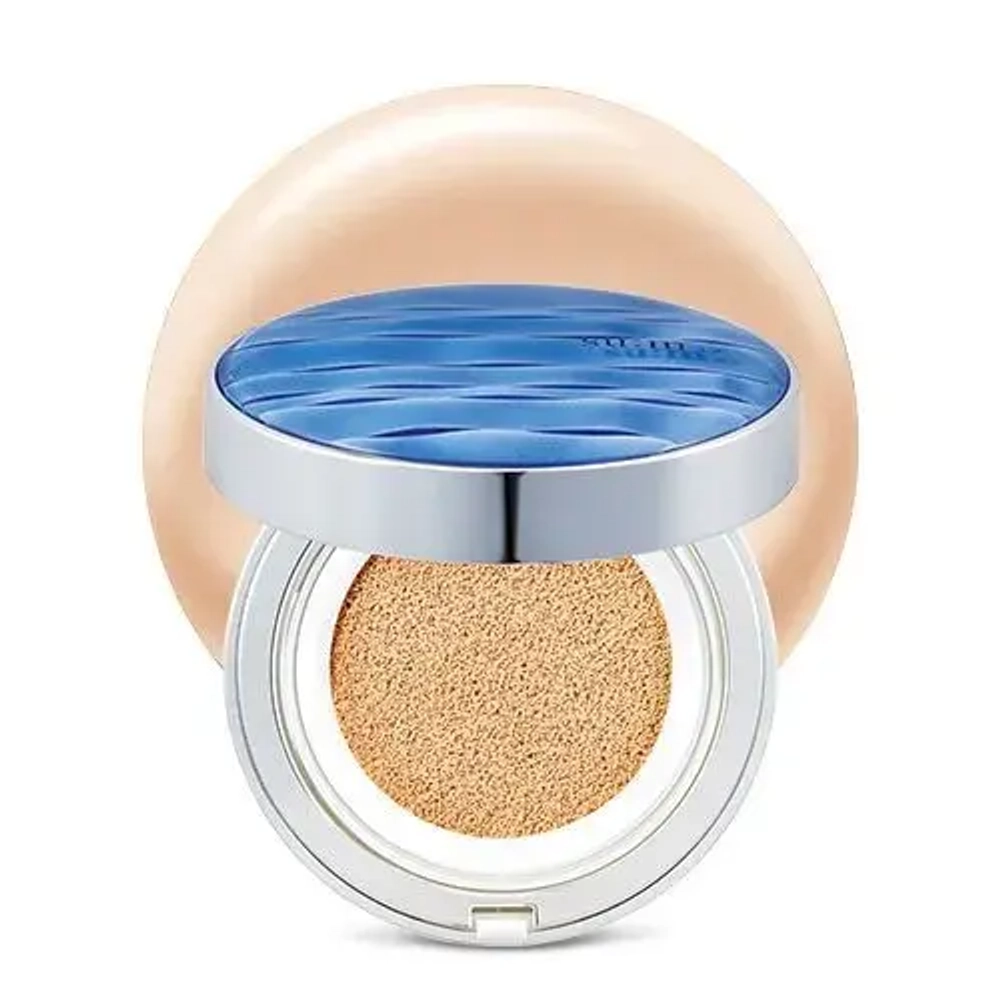 SUM37 Люксовый увлажняющий кушон СС крем с двумя сменными блоками, Water-Full CC Cushion Perfect Finish (15г+15г+15г)