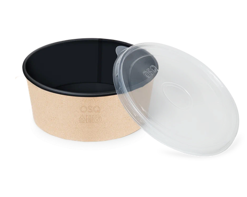 OSQ ROUND BOWL 750 BLACK WOOD