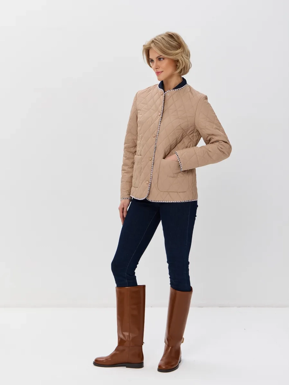 Куртка-жакет стеганая шанель на кнопках