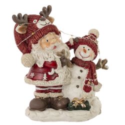 GAEM Фигурка декоративная "Дед Мороз", с подсветкой (3хLR44,н/п), L1, L11,5 W7 H13 см, 2в.