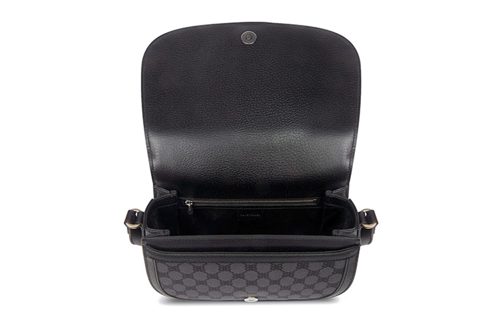 Balenciaga GUCCI Collaboration Canvas Leather Briefcase Small Women"s