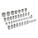 Набор инструментов 1/2", 1/4", CrV, 12 гранные головки, пластиковый кейс, 109 предмета Stels