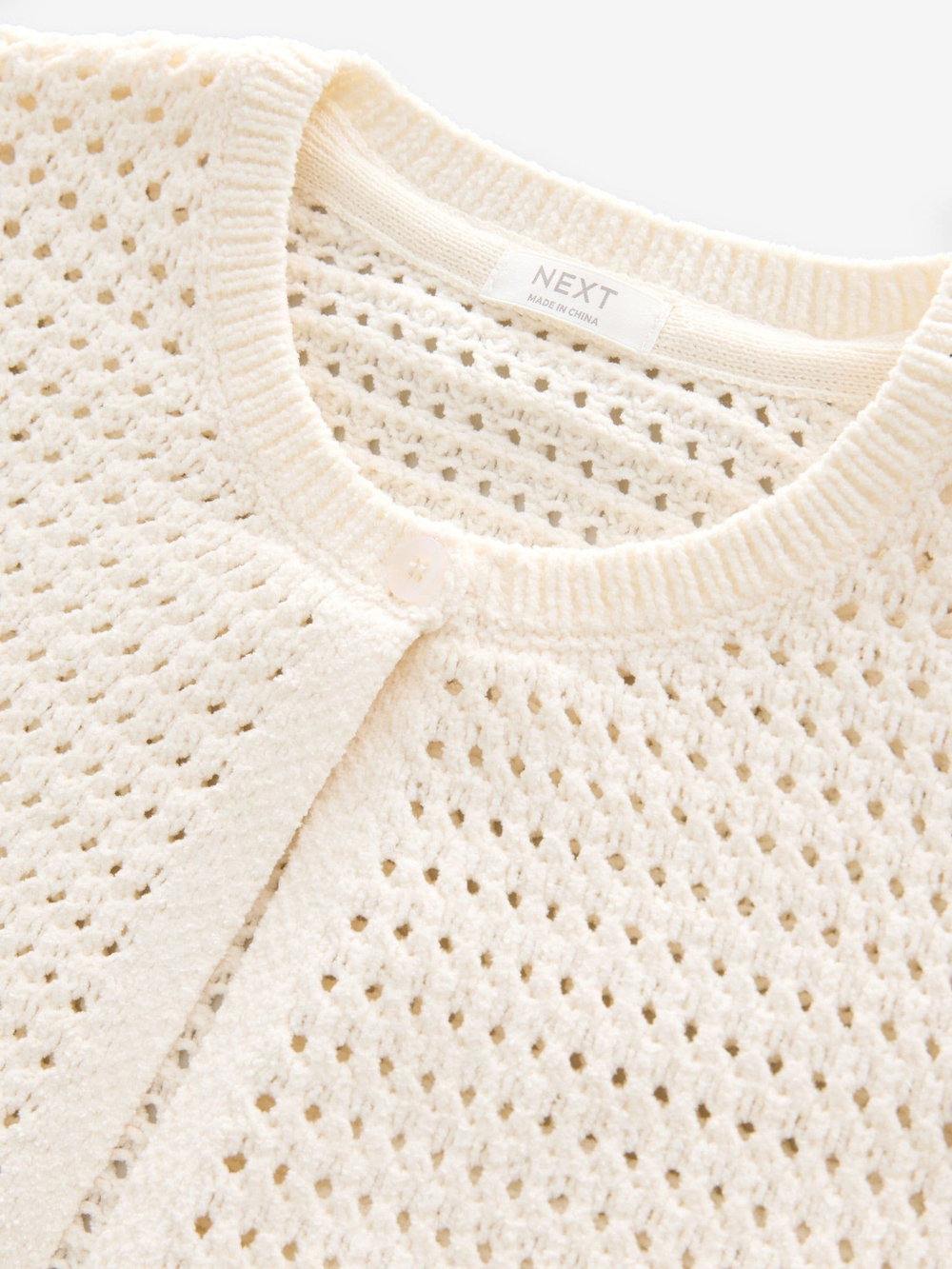Кардиган вязаный для девочки Next E25-051, Кремовый