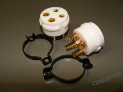 Ламповая панель из тефлона для радиолампы 300В купить