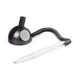 Ручка шариковая на подставке с липучкой Brauberg Стенд-Пен, синяя, 0.5мм, корпус чёрный