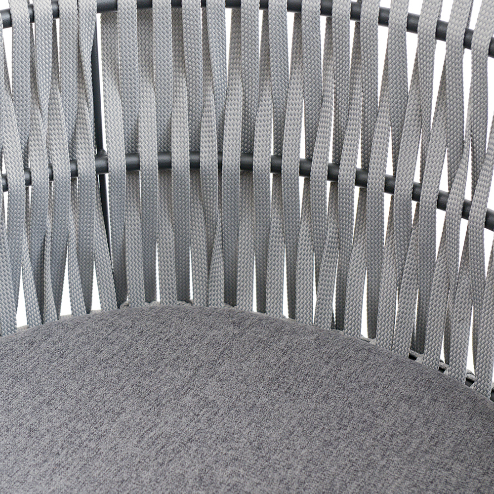 Лаунж-кресло haugen, темно-серое/светло-серое