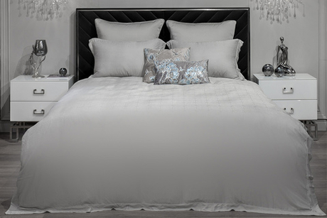 Постельное белье 1.5 спальное Garda Decor Муар оливковое бамбук