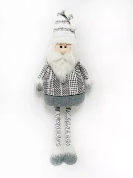 Игрушка Гном телескопический 50-91 см., серый, Christmas DeLuxe (89318)