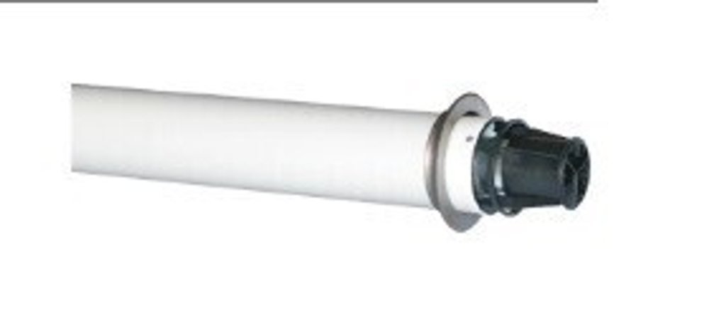 DY 881. Горизонтальный коаксиальный дымоход (PPS), ф110/150 мм