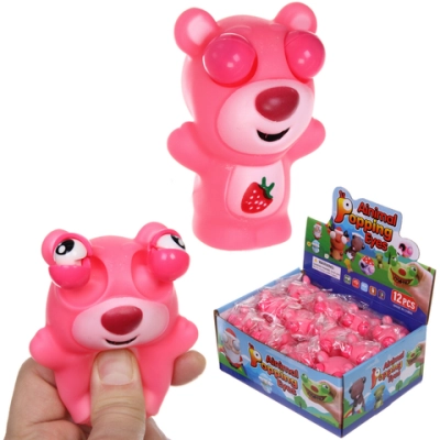 Игрушка «Мишка» пучеглазик, 7,5 см СТИКЕР НА ВЛОЖЕНИЕ