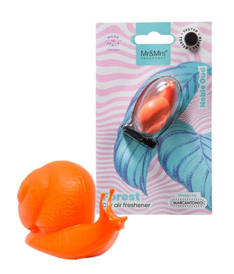 Аромадекор для автомобиля и дома FOREST SNAIL УЛИТКА (благородный уд) в блистере, Mr&Mrs Fragrance