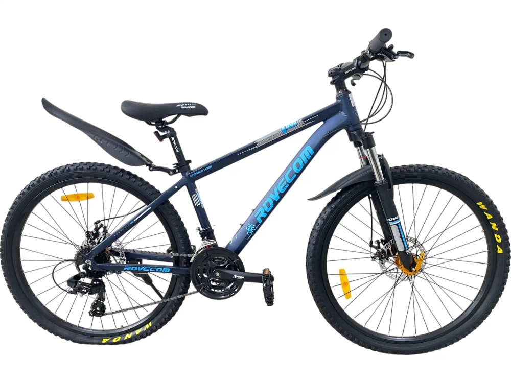Велосипед Rovecom 26" 21скор (Алюминиевая рама, диск. тормоз) Синий (матовый) Rov-400-26-1