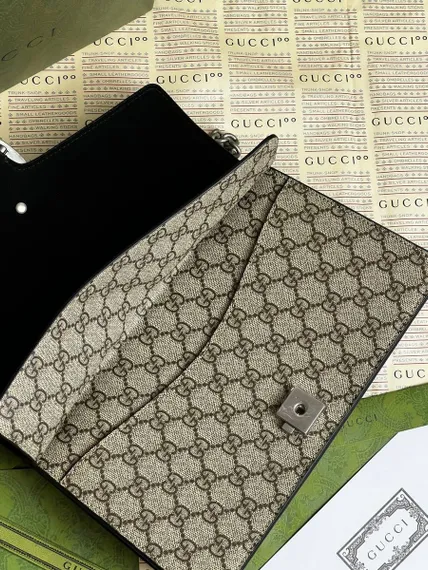Сумка Gucci Dionysus GG Supreme Small бежевый/черный