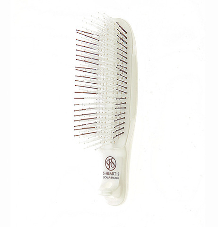 S-HEART-S Расческа Scalp Brush Сom мягкая (белая)