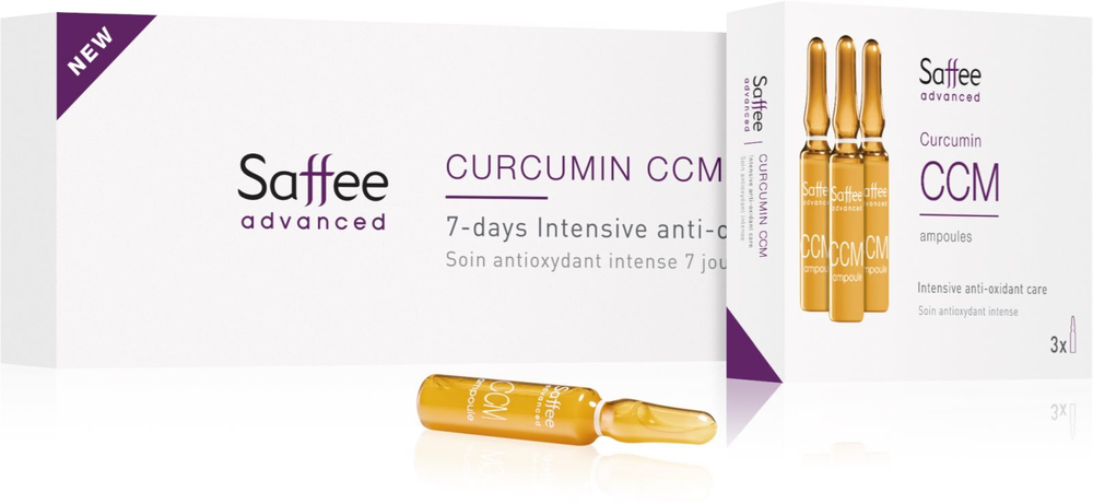 Saffee Advanced Curcumin Ampoules - 7-days Intensive Anti-oxidant Care - ампулы - 7-дневная интенсивная терапия с куркумином /   / GTIN 3760275386281