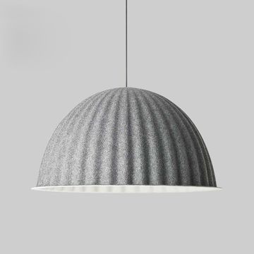 Современный светильник в форме гофрированной полусферы PUMPKIN