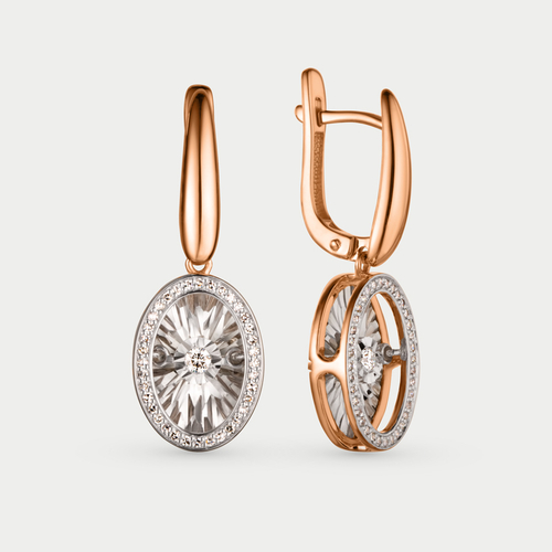 Серьги с бриллиантами золотые