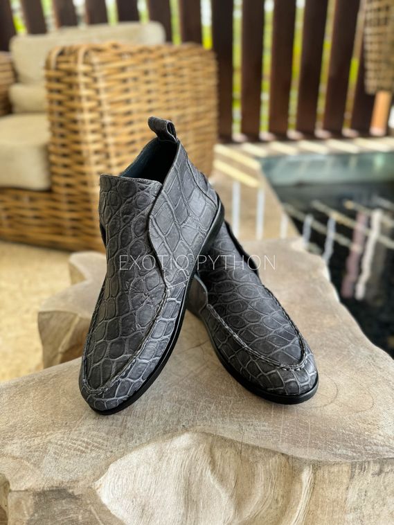 Лоферы Loro Piana из кожи крокодила SH-192