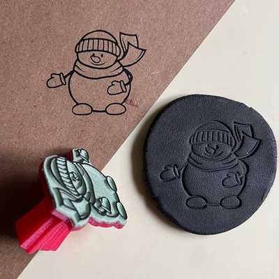 Штамп «Снеговик № 1»