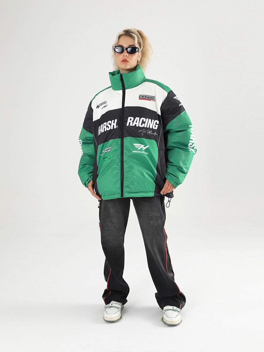 Пуховик HARSHandCRUEL "Racing" Puffer Jacket