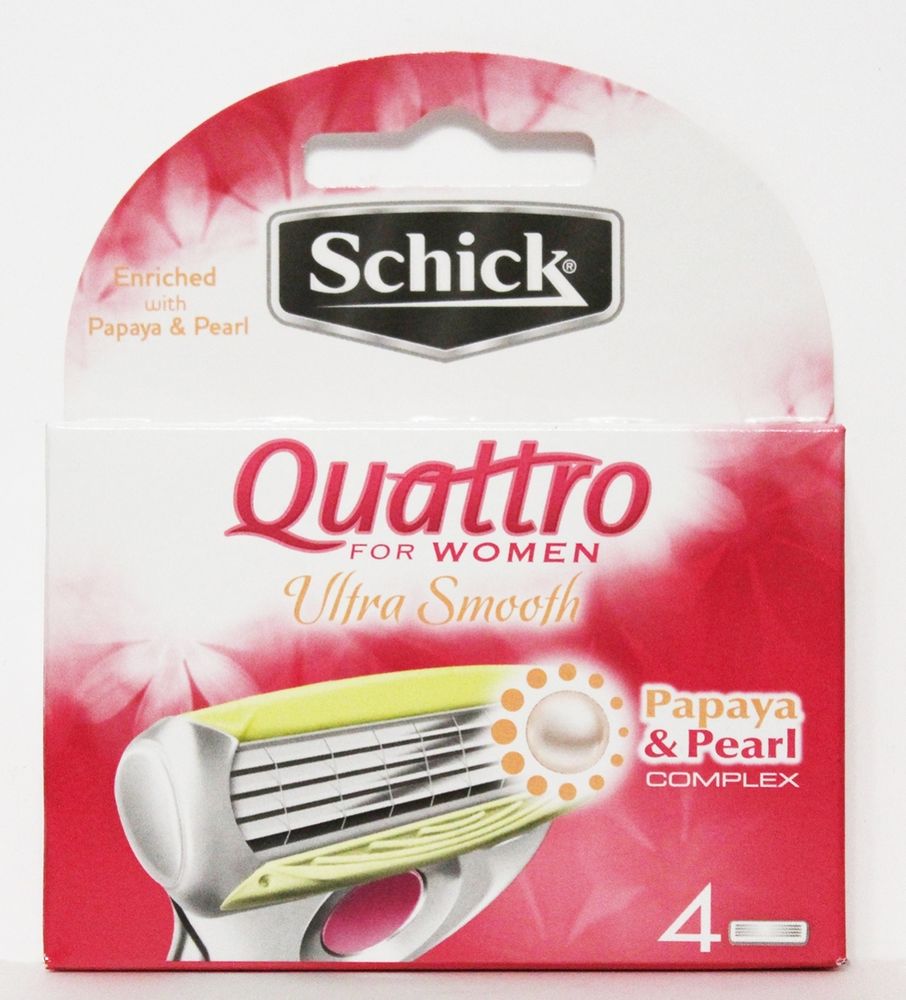 Schick кассеты женские Quattro Ultra Smooth 4шт
