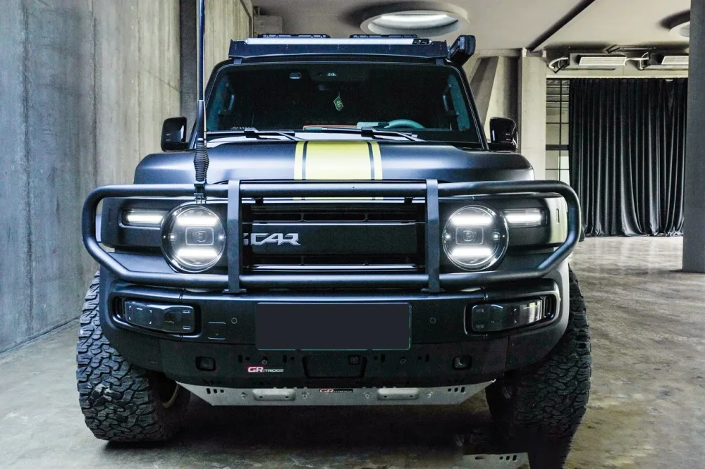 Платформа на крышу с LED огнями и лестницей для iCar V23 Chery 2024 Айкар багажник на крышу