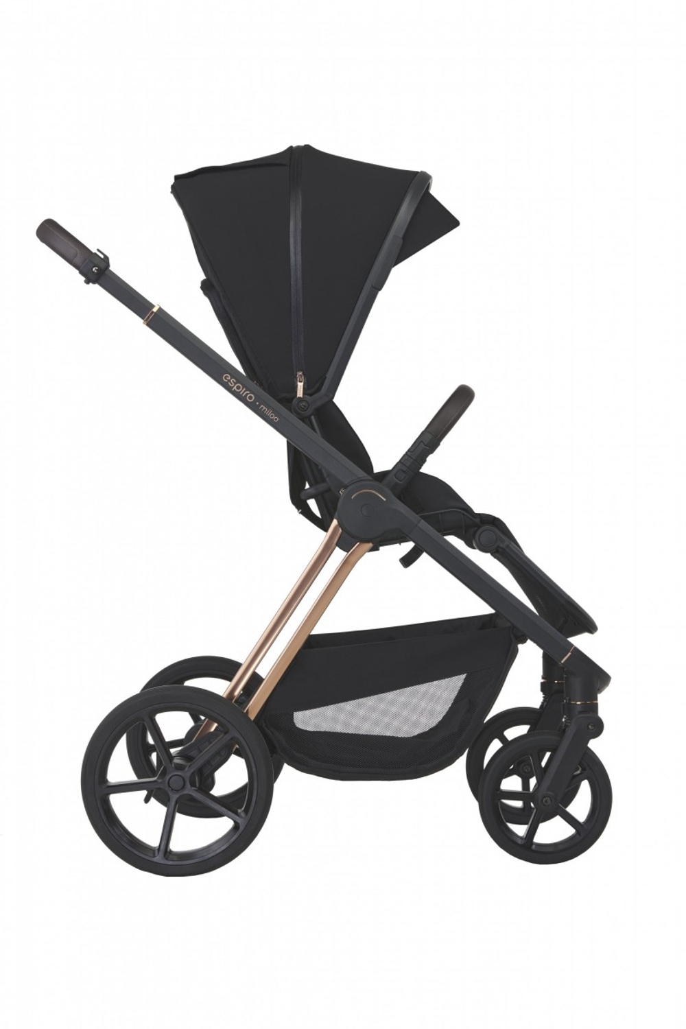 Детская коляска Espiro Miloo 2 в 1 2024 110 diamond black