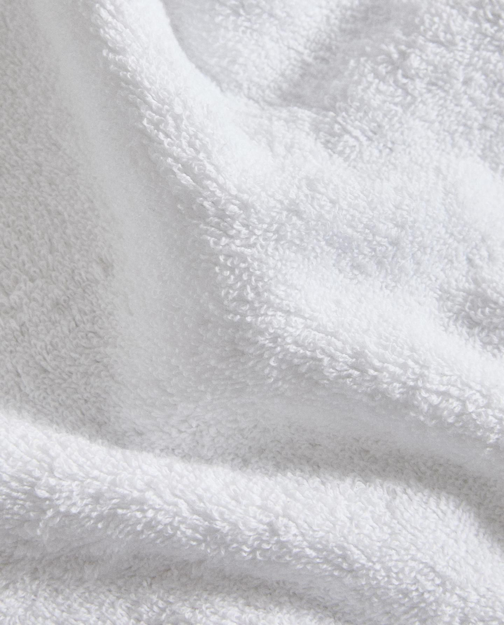 Zara Home - Банное полотенце с зашитой лентой, белый, 30х50 см