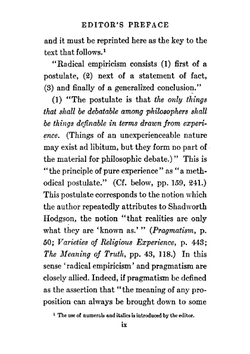 Essays in radical empiricism | James William