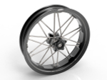 D-S-VQ5-BBB R3,50x17 5-HOLES FRONT ALUMINIUM SPORT WHEEL