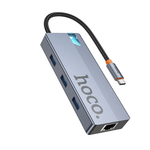 HB51 Wow 6-in-1 multi-function converter(HDTV+RJ45+PD+USB3.0*3)