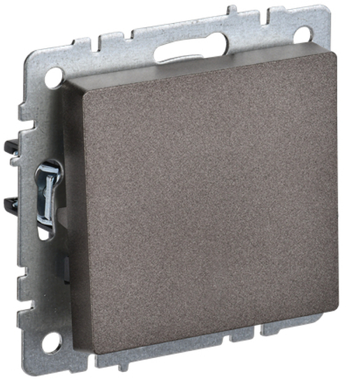 BRITE Выключатель 1-клавишный самовозвратный 10А ВС10-1-4-БрТБ темная бронза IEK