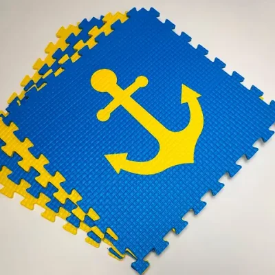 Мягкий пол "Моряк" 500x500x10 мм 45 шор