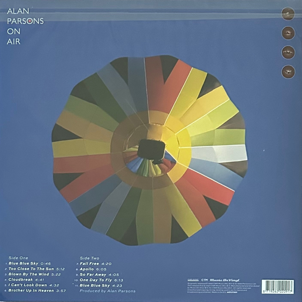 Alan Parsons ‎– On Air (Европа 2021г.)