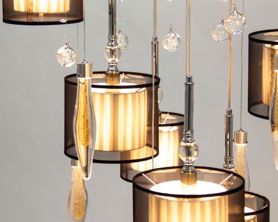 Потолочная люстра Manne PL.5301-(8+4)+5 CH shade