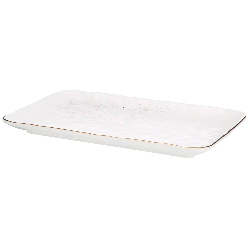 БЛЮДО ПРЯМОУГОЛЬНОЕ BRONCO "GOLD" 30*20,5*2,5 СМ (КОР=12ШТ.)