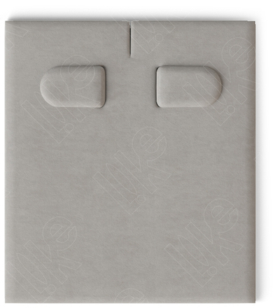 Вкладыш 03/наклонный/для серег/2 язычка/прорезь для нитки