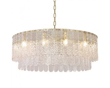 Подвесная люстра 12*E14 8370/80 C brass латунь Daisy Newport