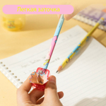 Карандаш DELI "SpongeBob", НВ, трехгранный корпус, дерево, с ластиком, 10 шт/упак