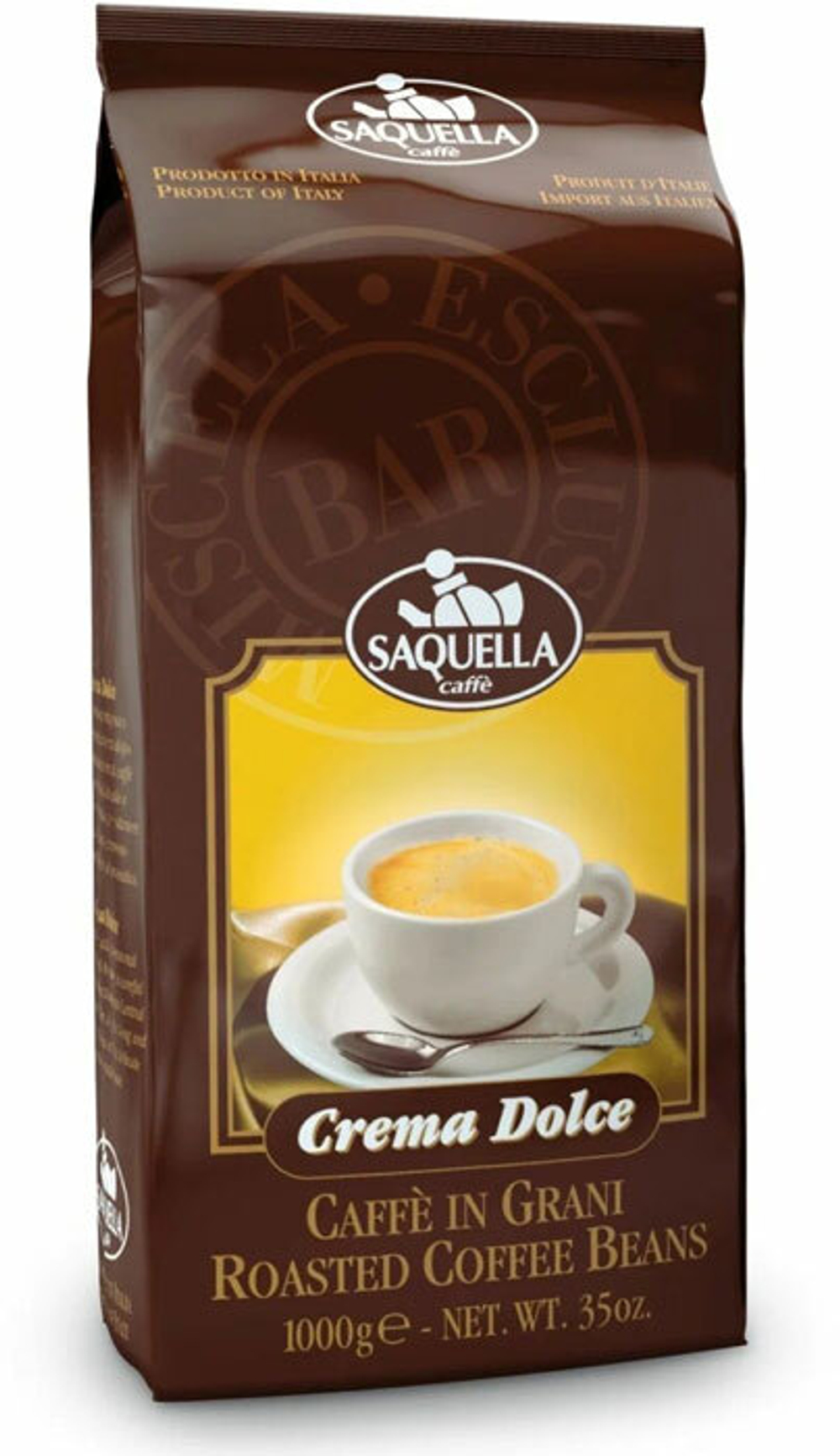 Saquella Зерно кофе Crema Dolce 1кг