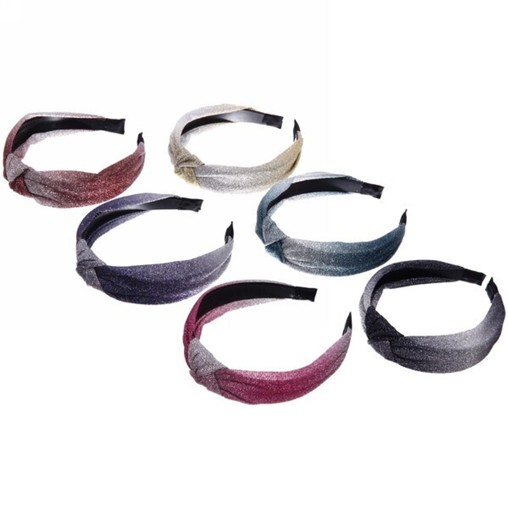 Ободок для волос «New Style - Тренд Блеск», ширина 2,8см, микс 6 цветов