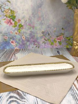 Блюдо сервировочное овальное 36х8,5х3,5 см. Бусины