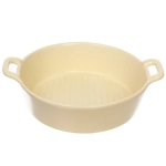 Форма керамическая для запекания «Акварель» 20,5*17*5,5см, бежевая