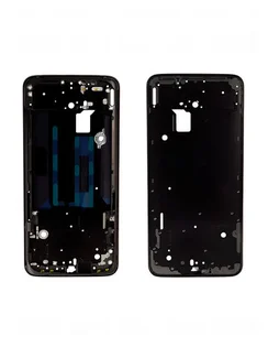 Средняя часть корпуса (рамка) для OnePlus 6T черная матовая (Midnight Black)