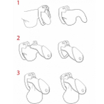 Насадка пояс верности мужская с замочком Forward черный