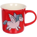 Кружка керамическая 210мл «Белокрылые лошадки», микс рисунков