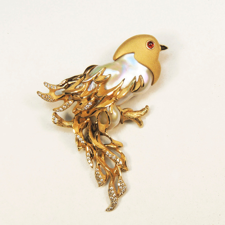 Брошь-подвеска Птица Счастья