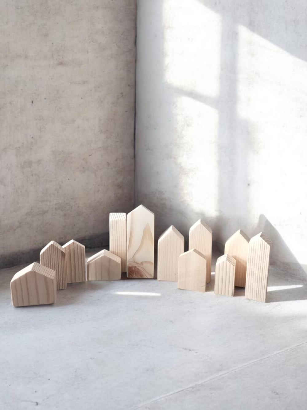 Заготовка деревянная "Домик" для творчества, комплект 5 шт. (рандомная комплектация)